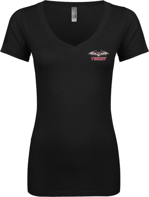 Transylvania Next Level Ladies Junior Fit Ideal V Tee Primary Athletics Mark - ONLINE ONLY