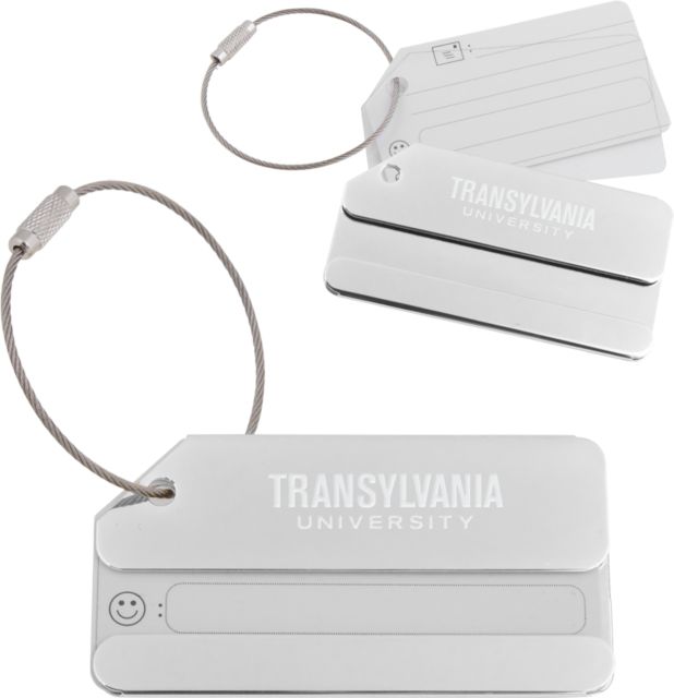 Transylvania Luggage Tag Institutional Word Mark Engraved - ONLINE ONLY