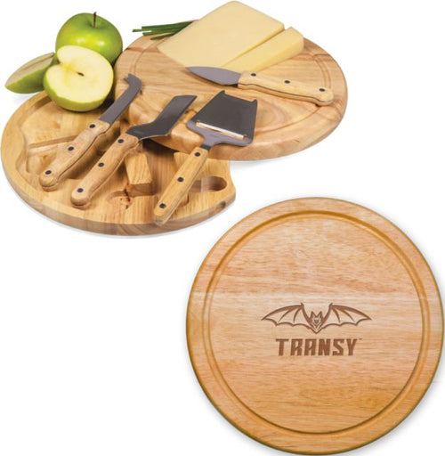 Transylvania 10.2 Inch Circo Cheese Board Set Primary Athletics Mark Engraved - ONLINE ONLY