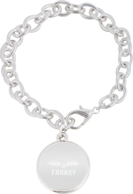 Transylvania Charm Bracelet with Round Charm Primary Athletics Mark Engraved - ONLINE ONLY