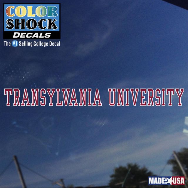 Transylvania University Strip Decal