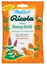 Ricola Cough Throat Drops Honey Herb 24ct